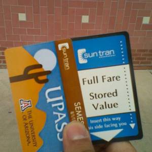 Sun Tran U-PASS and full fare stored value pass