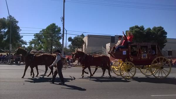 Wells Fargo float at Tucson Rodeo Parade 2016