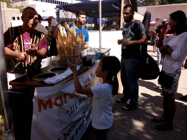 Turkish ice cream at Tucson Meet Yourself 2016