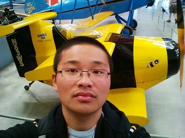 selfie with Bumble Bee in Pima Air & Space Museum