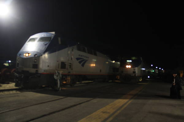 Texas Eagle (left) and Sunset Limited (right)