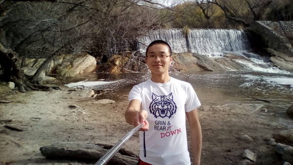 selfie in front of Sabino Dam, 30DEC2016