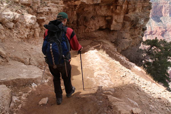 tour guide on South Kaibab Trail, 12MAR2012