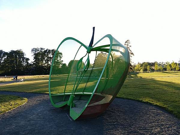 Orenco apple sculpture