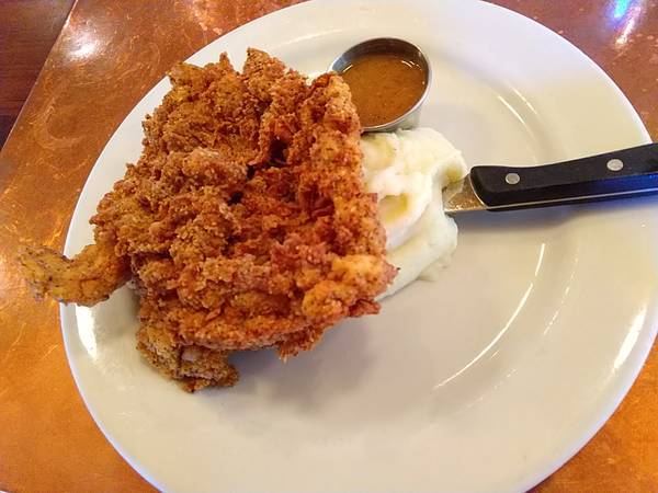 Crispy Fried Buttermilk-Battered Chicken at Screen Door restaurant