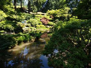 Portland Japanese Garden - strolling pond garden