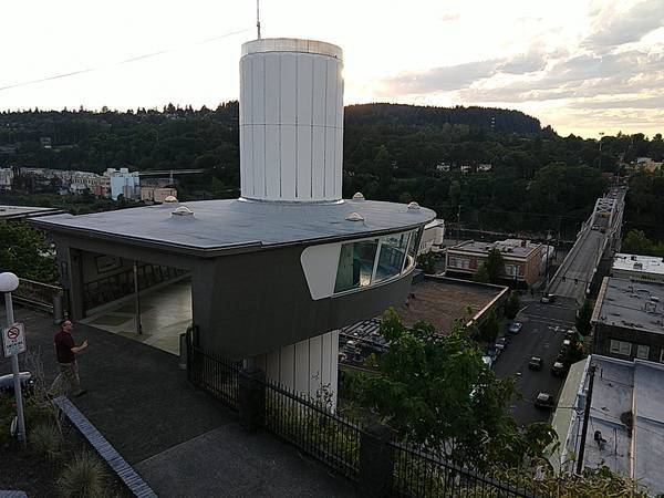 above Oregon City Municipal Elevator