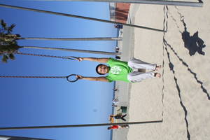 me doing pull-ups on gymnastics rings, 2012-06-05