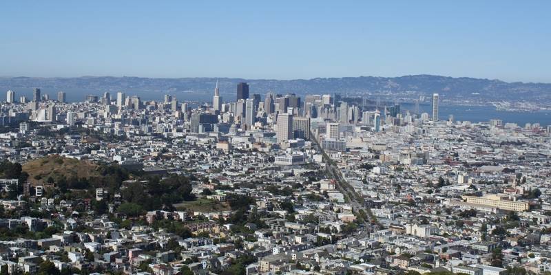 San Francisco seen from Twin Peaks, 2012-06-05