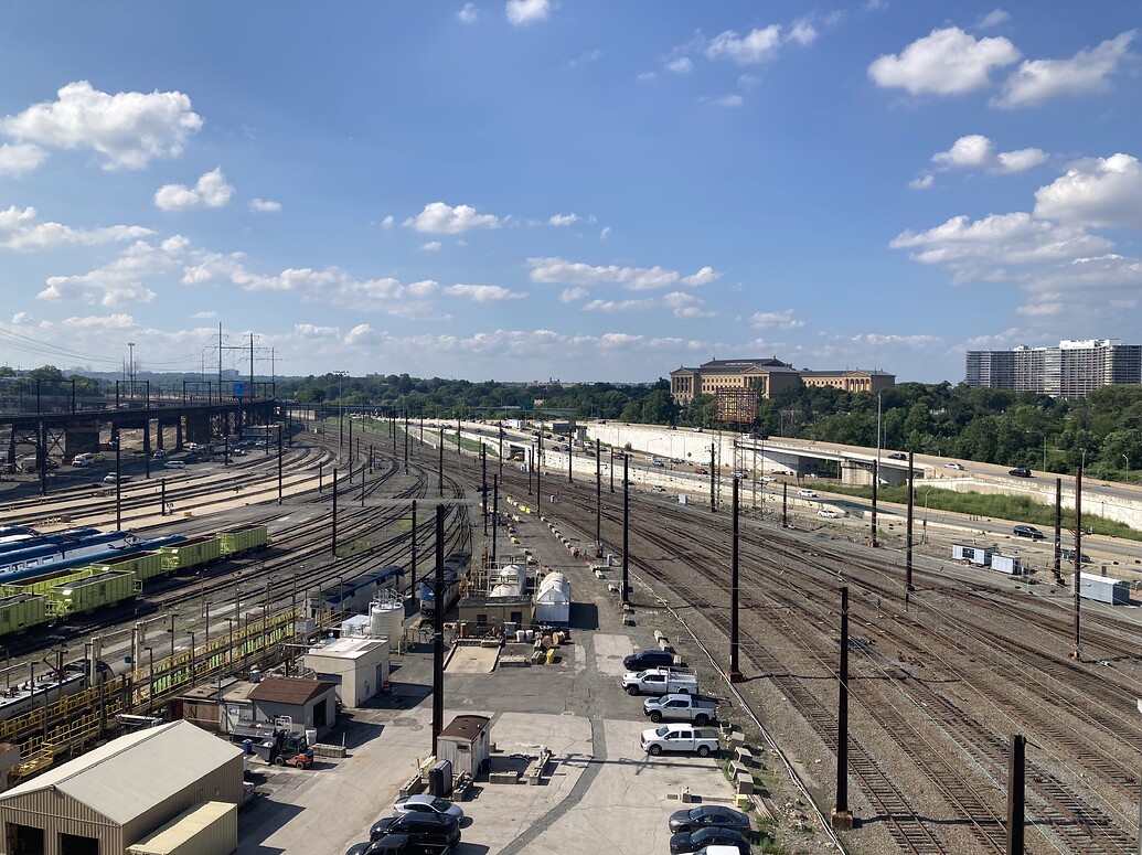 rails north of 30th Street Station