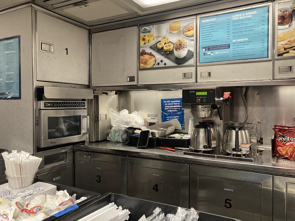 Northeast Regional cafe car